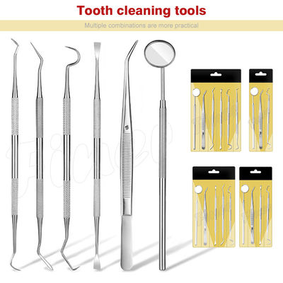 6pcs เครื่องมือทันตกรรม Orthodontic เครื่องมือทันตกรรม การทําความสะอาดฟัน การดูแลปาก
