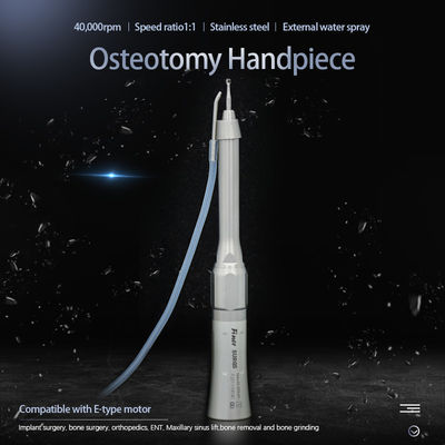 ทันตกรรมผ่าตัดมุม Handpiece ตรง 20 องศา Osteotomy Hand Piece 1:1 Direct Drive สำหรับ Burs ผ่าตัด