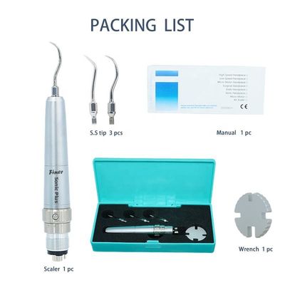 เครื่องขูดฟันอัลตราโซนิกที่ใช้งานได้จริง Turbine, Scaler มืออัลตราโซนิก 4 รู