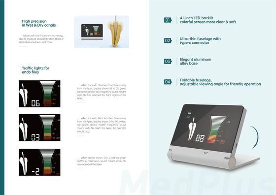 อลูมิเนียมอัลลอยด์ Apex Locator Endo Motor 50-60Hz สำหรับการรักษาคลองรากฟัน