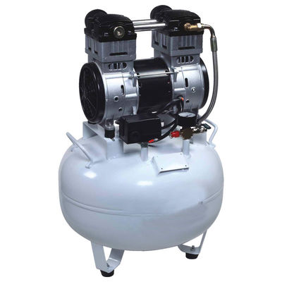 คอมเพรสเซอร์ทันตกรรมปราศจากน้ำมัน 45L ที่เสถียร, เครื่องอัดอากาศ 1500w สำหรับการใช้งานทางทันตกรรม