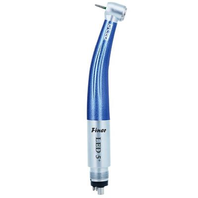 วัสดุโลหะ Handpiece กังหันลมความเร็วสูง 2 รู 4 รูพร้อมไฟ LED 5 ดวง