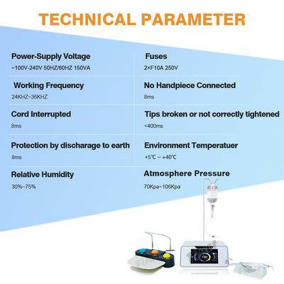 เครื่องฆ่าเชื้อ Piezo นึ่งฆ่าเชื้อสำหรับการผ่าตัดเสริมจมูกทางทันตกรรมรากเทียม