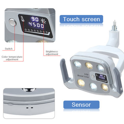 โคมไฟเก้าอี้ทันตกรรม 9W 3500-5500K ขนาดเฉพาะจุด 80 * 160 มม. สำหรับระยะทาง 700 มม