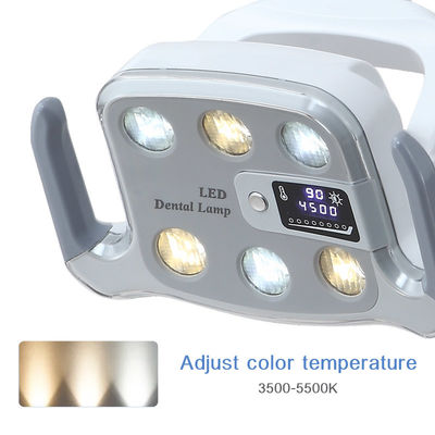 โคมไฟเก้าอี้ทันตกรรม 9W 3500-5500K ขนาดเฉพาะจุด 80 * 160 มม. สำหรับระยะทาง 700 มม