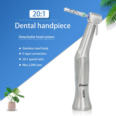 หน่วย Handpiece ทันตกรรมที่ไม่ใช่ไฟเบอร์ออปติกความเร็วสูงพร้อมแรงบิด 80N