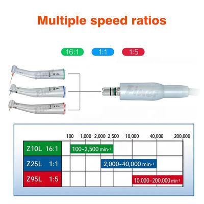 อุปกรณ์ห้องปฏิบัติการทันตกรรม OEM มอเตอร์ไฟฟ้าไร้แปรงสำหรับการผ่าตัดกระดูก 40000 รอบต่อนาที
