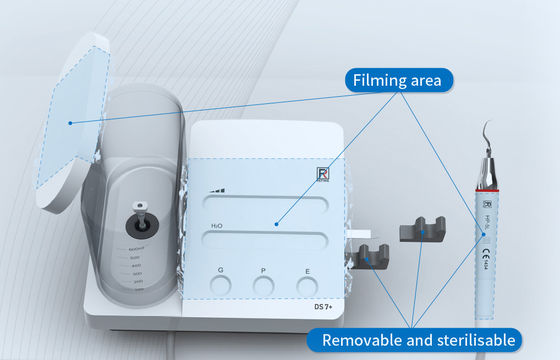 Scaler อัลตราโซนิก LED ทันตกรรมสำหรับการฟอกสีฟัน handpiece piezo scaler