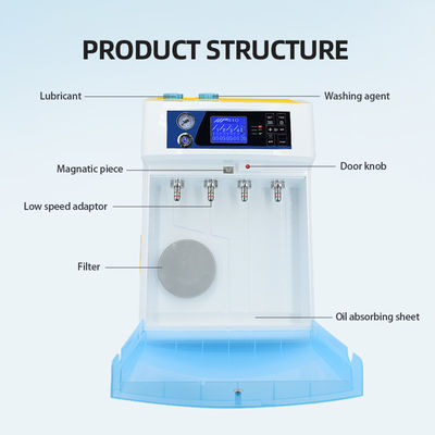 เครื่องหล่อลื่น Handpiece ทันตกรรมหน้าจอ HD 50w ทำความสะอาดระบบเครื่องหล่อลื่น