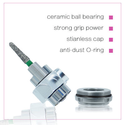 5 Handpiece ทันตกรรมสเปรย์น้ำความเร็วสูงพร้อมแบริ่งเซรามิกไฟ LED ห้าดวง
