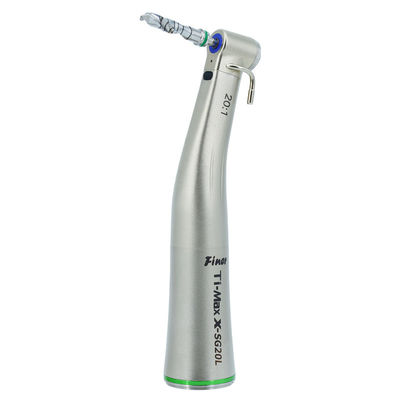 Handpiece ทันตกรรมรากเทียมที่ถอดออกได้ 20-1 ความเร็วลดมุมตัดใยแก้วนำแสง