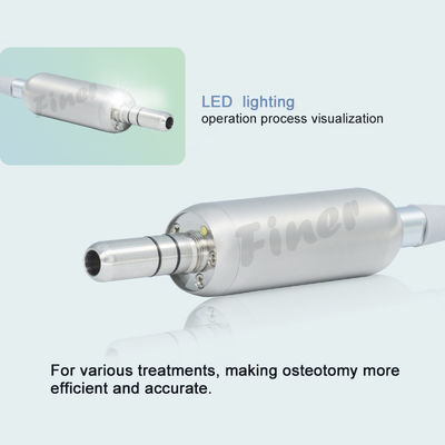 หน้าจอสัมผัสมอเตอร์ทันตกรรมรากฟันเทียมสีขาว 0-80N Cm ช่วงแรงบิดแรงดันไฟฟ้าที่กำหนด