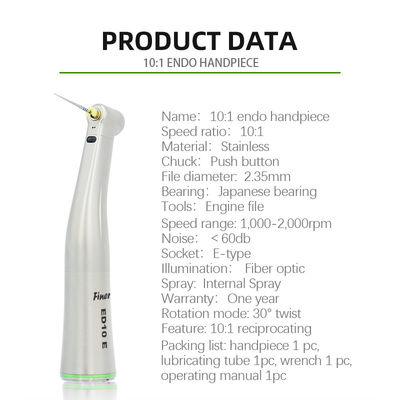 E-Type Internal Spray Dental Handpiece Unit ไฟเบอร์ออปติก