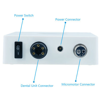 40000 รอบ / นาที LED Micromotor Bone Surgery การเตรียมฟันมอเตอร์ไฟฟ้าที่ไม่มีแปรง