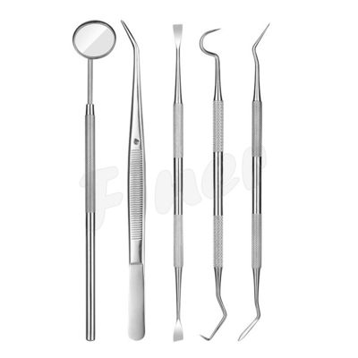 6pcs เครื่องมือทันตกรรม Orthodontic เครื่องมือทันตกรรม การทําความสะอาดฟัน การดูแลปาก
