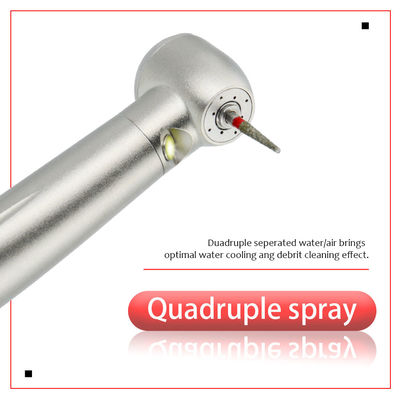 2 หลุม อากาศเทอร์ไบน์ฟัน Handpiece Generator LED ความเร็วสูง Handpiece