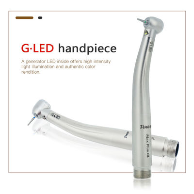 2 หลุม อากาศเทอร์ไบน์ฟัน Handpiece Generator LED ความเร็วสูง Handpiece