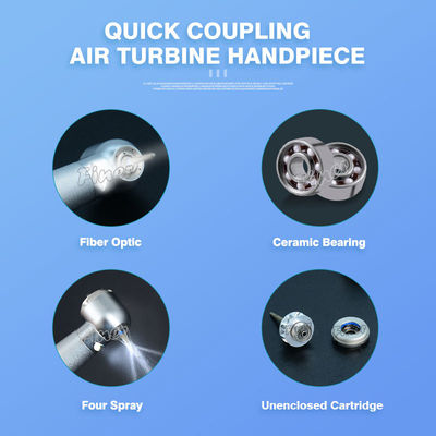 สายใยแสงทันตกรรม ความเร็วสูง หมุนมือ แบบ Quick Coupler