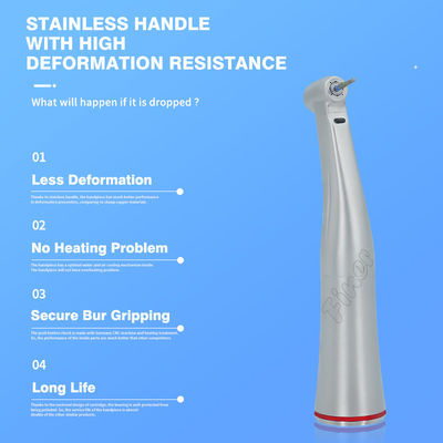 LED มอเตอร์ไฟฟ้า Handpiece 1:5 มินิ หัว Contra Angle เพิ่มความเร็ว Handpiece
