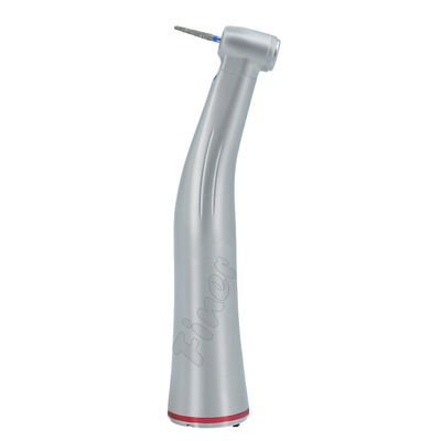 สายไฟเบอร์ออปติก ความเร็วเพิ่มขึ้น แหวนสีแดง Contra Angle Handpiece 1:5 Handpiece