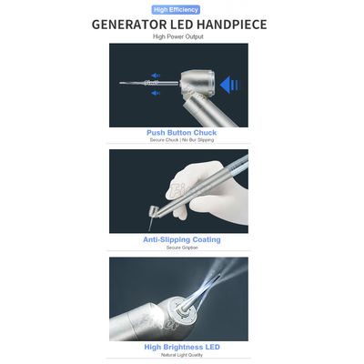 มิดเวสต์ 45 องศา ความเร็วสูง Handpiece กับ LED การผ่าตัดฟัน Handpiece