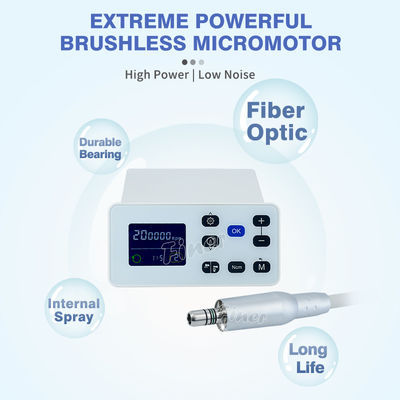 เครื่องยนต์ไฟฟ้าฟัน Led Brushless เครื่องยนต์ไฟฟ้าฟันไมโครโมเตอร์ด้วยเครื่องฉีดภายใน
