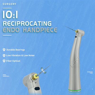 ใยไฟเบอร์ออปติก 10:1 หมวดมือฟัน 10:1 หมวดมือฟันแบบกลับกัน ความเร็วต่ํา Endodontic Contra Angle