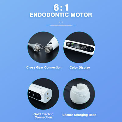 61 เครื่องตรวจหาจุดสูงของ Endomotor แบบไร้สาย สําหรับการรักษาช่องราก endodontic