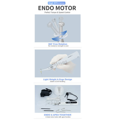 61 เครื่องตรวจหาจุดสูงของ Endomotor แบบไร้สาย สําหรับการรักษาช่องราก endodontic